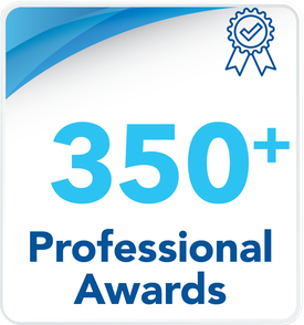 350+ professional awards